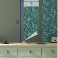 thumbnail image 5 of Ambesonne Tropical Peel & Stick Wallpaper for Home, Grunge Leaves Retro Ink, 13"x36", Forest Green and Dark Teal, 5 of 5