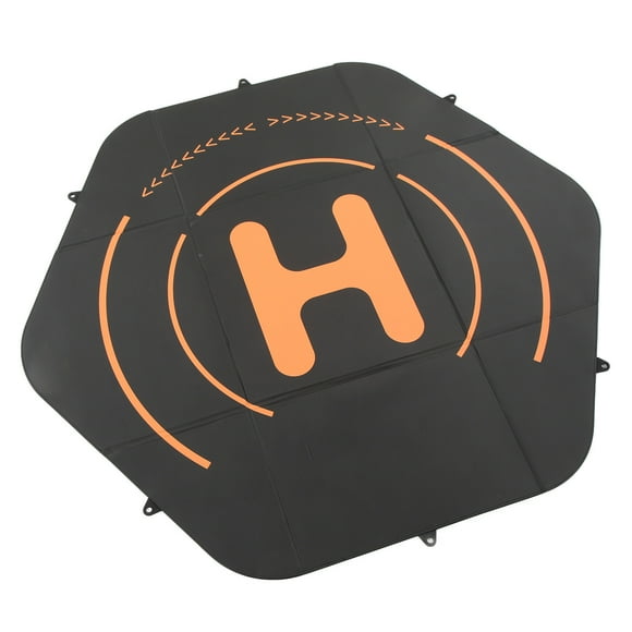 Plataformas De Aterrizaje Para Drones, Plataformas De Aterrizaje Negras Portátiles Para Helicópteros Con Clavos De Tierra Para Protección
