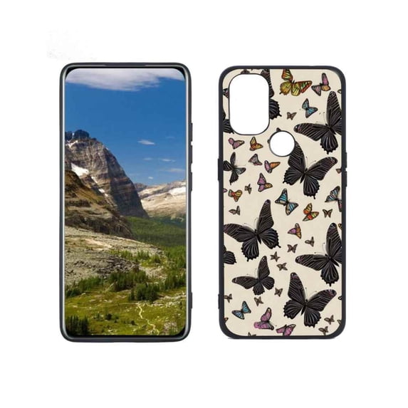Butterflies678-116 Phone Case, Degined for OnePlus Nord N10 Case Men Women, Flexible Silicone Shockproof Case for OnePlus Nord N10