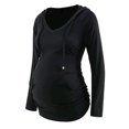 thumbnail image 2 of asdoklhq Maternity Clothes for Women,Maternity Hoodie Long Sleeves Shirt CasualVneck Top Pregnancy Sweatshirt Tunics, 2 of 4