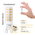 thumbnail image 3 of Bombilla LED TJOY G9 regulable, 4 W, 3000 K, 120 V, 450 lm, paquete de 24, 3 of 7