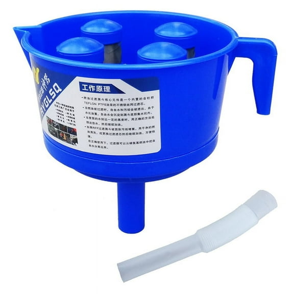 Funnel Type Oil and Water Separator with Four Filter Elements Diesels Gasoline Filter Fitting Accessories