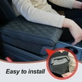 thumbnail image 7 of 2025 Upgraded Universal Style Memory Cotton Car Armrest Box Pad, Arm Rest Cover for Car, Leather Car Armrest Cushion Car Center Console Cover Pad,Vehicle Seat Box Cushion Protector (Black), 7 of 7
