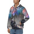 thumbnail image 3 of Uemuo Elephant Fireworks Celebration for Men's Fashion Full-zip Hoodies & Sweatshirts with Kangaroo Pocket, Zip-up Hooded Sweatshirt, Moisture Wicking & Breathable-Medium, 3 of 5