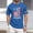 003Blue, variant on Hogleaql Patriotic 250th Anniversary T-Shirt Men's 1776-2026 Crew Neck American Flag Short Sleeve Tee Patriotic Trendy Independence Day Themed Loose Pullover Blue 4XL