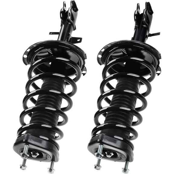 A-Premium Rear Pair (2) Complete Suspension Strut & Coil Spring Assembly Compatible with Lexus RX400h 2007-2008 AWD Driver and Passenger Side