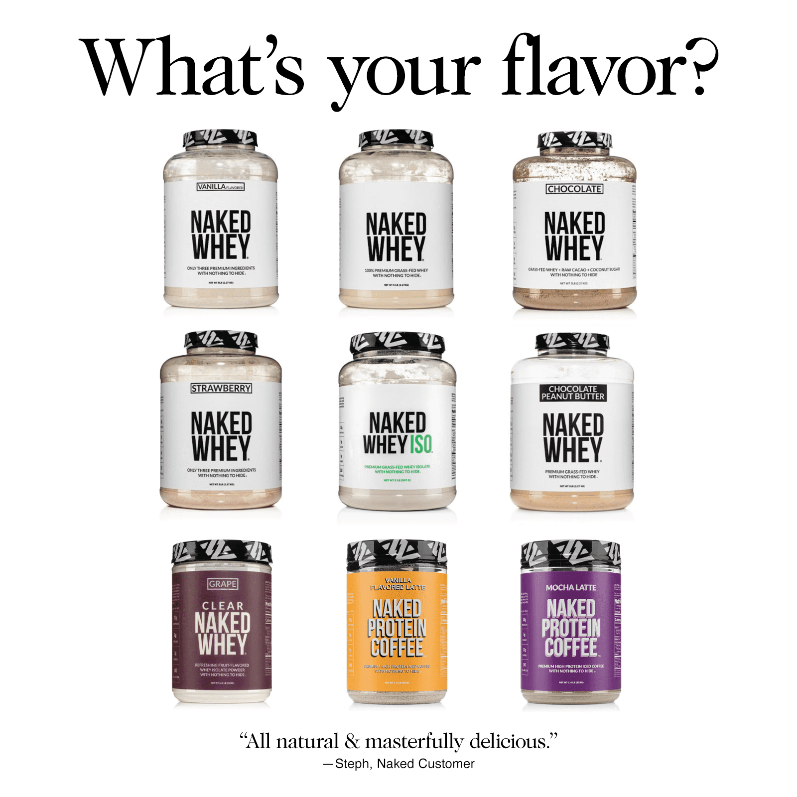 Naked Chocolate Whey Isolate Protein - Only 6 Ingredients, 30g Grass-Fed Protein, Undenatured, No GMO, No Soy, Gluten-Free, No Preservatives - 24 Servings