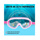 thumbnail image 4 of Juego De Gafas De Natación Antivaho Ajustable Para Ninos,2pz Belug Rosa y Azul, 4 of 5