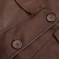 thumbnail image 5 of Babysbule Winter Coats for Women Women's Mid Length Leather Jacket Spring And Fashionable British Jacket Tops, 5 of 9