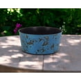 thumbnail image 5 of 12" Blue Recycled Plastic Indoor Outdoor Round Pot Planter, 5 of 5