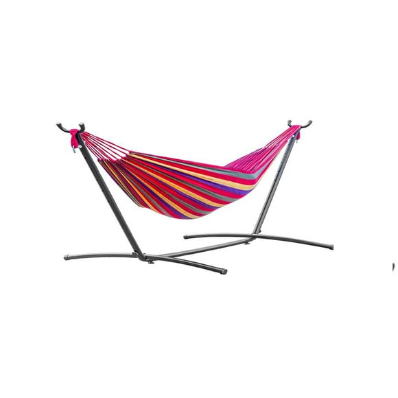 Toytexx Portable Double Hammock With Steel Stand and Carrying Bag