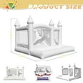 thumbnail image 3 of Relunch 13FT PVC Commercial White Bounce House for Adults Kids birthday Party,  Inflatable Balloon Castle with Blower Wedding Party, 13x13x10FT, 3 of 10