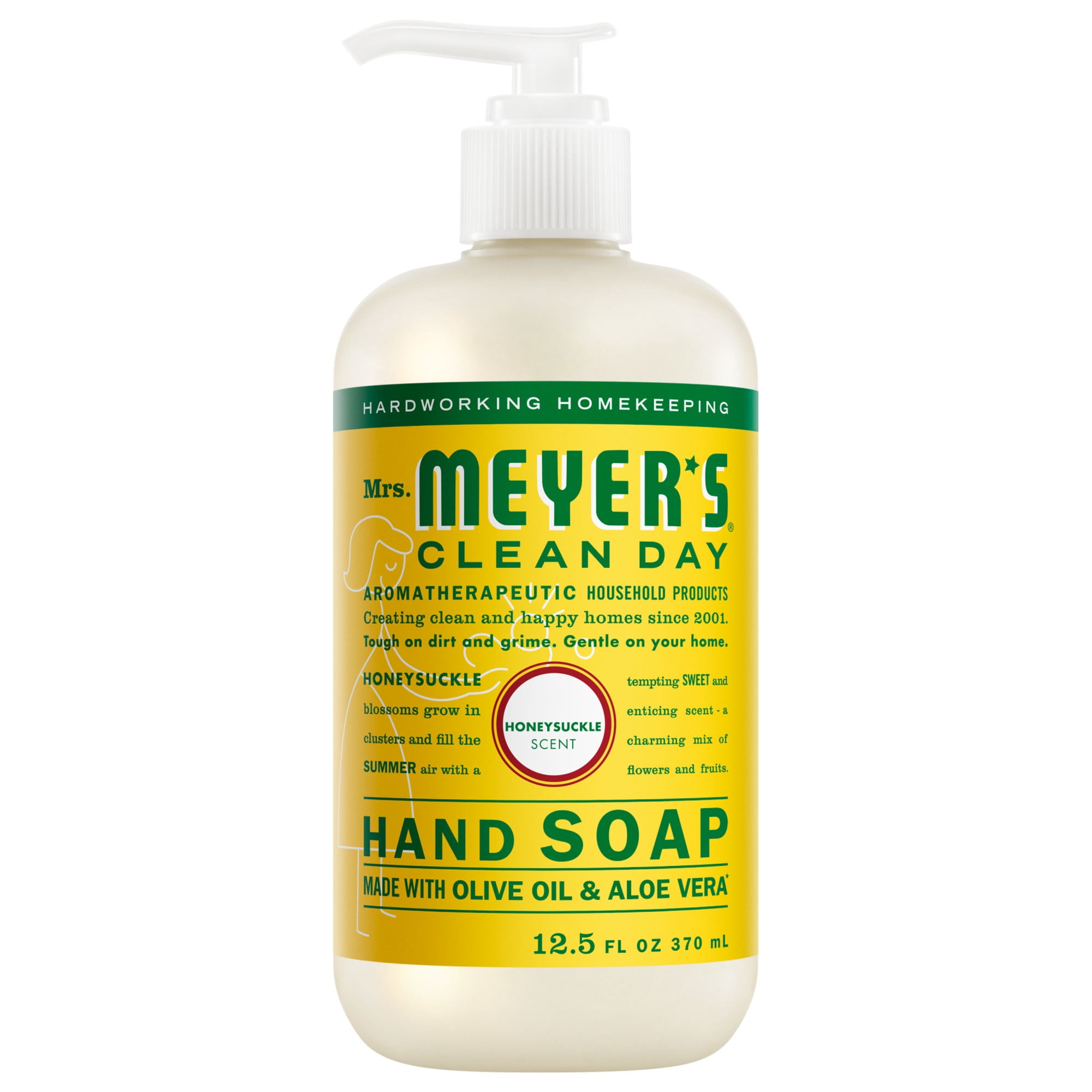 Mrs. Meyer’s Clean Day Hand Soap, Honeysuckle Scent, 12.5 Fl Oz
