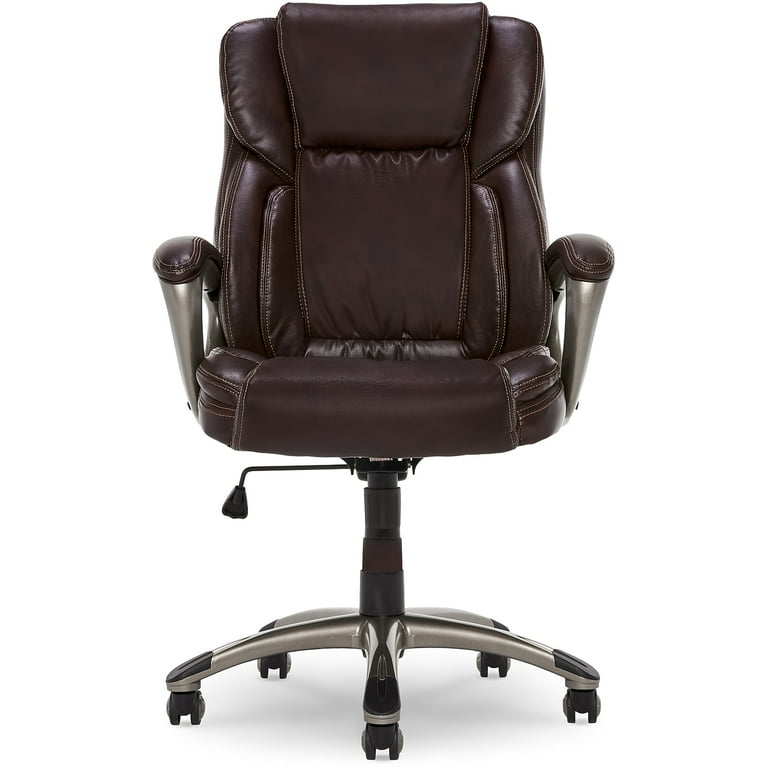 Serta Bonded Leather Executive Chair Biscuit Brown (CHR200090