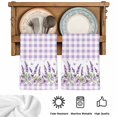 thumbnail image 5 of Purple Lavenders Kitchen Towels Set of 3, Spring Floral Plaid Farmhouse Elegant Absorbent Dish Towels for Kitchen, Microfiber Hand Towel, Quick Drying Tea Towel for Cleaning Decorative Dishcloths, 5 of 7