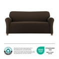thumbnail image 3 of Housse de canapé SmartFit Pixel Soft Stretch, 1 pièce, chocolat, 3 of 9