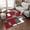 Red, variant on Uptown Squares Red & Grey Modern 6x9 7x9 ( 6'7" x 9'3" ) Geometric Casual Hand Carved Area Rug Easy to Clean Stain Fade Resistant Abstract Boxes Contemporary Thick Soft Plush Living Dining Room Rug