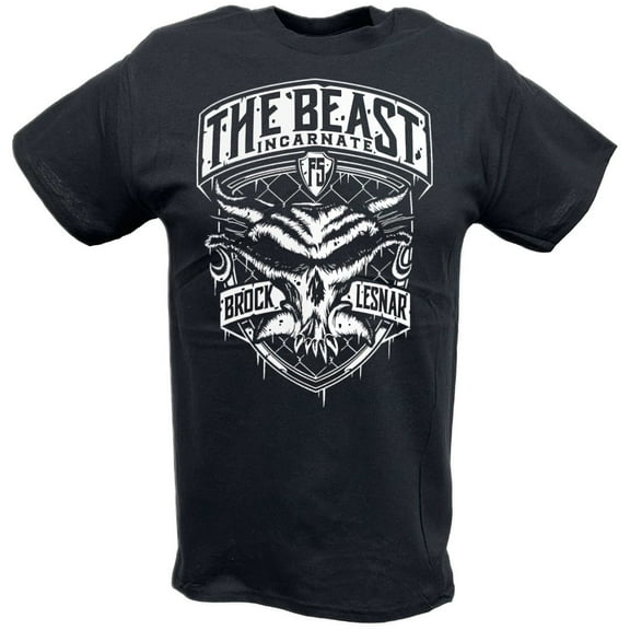Brock Lesnar F5 Beast Incarnate White Logo T-shirt