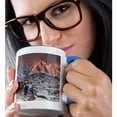 thumbnail image 2 of 3drose, Usa, California, Eastern Sierra Mountains, Snow - Us05 Bjy0001 - Jaynes Gallery, 15oz Two-tone Blue Mug, 2 of 6