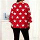 thumbnail image 5 of TaTaai Plus Size Gradient Print T-Shirt, Women's Long Sleeve Round Neck Top, Casual Loose Fit Blouse, Soft Home Wear, All Seasons Daily Attire Gift, 5 of 6