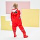 thumbnail image 3 of ZHAOCHENG Traje de lluvia para niños pequeños Traje de lluvia para bebés con capucha Mono impermeable Traje de lluvia de una pieza para niños M, 3 of 5