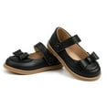 thumbnail image 4 of Mepaouo Toddler Girl Mary Jane Ballet Flat Dress Shoes Kids Bow School Uniform Walking Slip on Loafers, 4 of 8