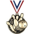 thumbnail image 1 of Bowling Medals, 2" Gold Diecast Bowling Medal Award 100 Pack, 1 of 2
