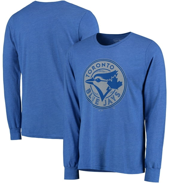 Toronto Blue Jays Majestic Threads TriBlend Long Sleeve TShirt Royal Toronto Blue Jays Majestic Threads TriBlend Long Sleeve TShirt Royal