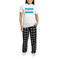 thumbnail image 5 of CafePress - Chicago Flag Women's Light Pajamas - Women's Short Sleeve Print T-Shirt and Pants Light Cotton Pajama Set, 5 of 7