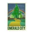thumbnail image 1 of Emerald City Retro Travel Poster, Unframed Art Print Wall Art Sold by Art.Com, 1 of 4