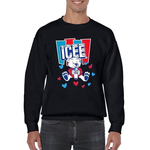 Polar-Bear ICEE Love - Adorable Cool Heart Graphic Men's Sweatshirt