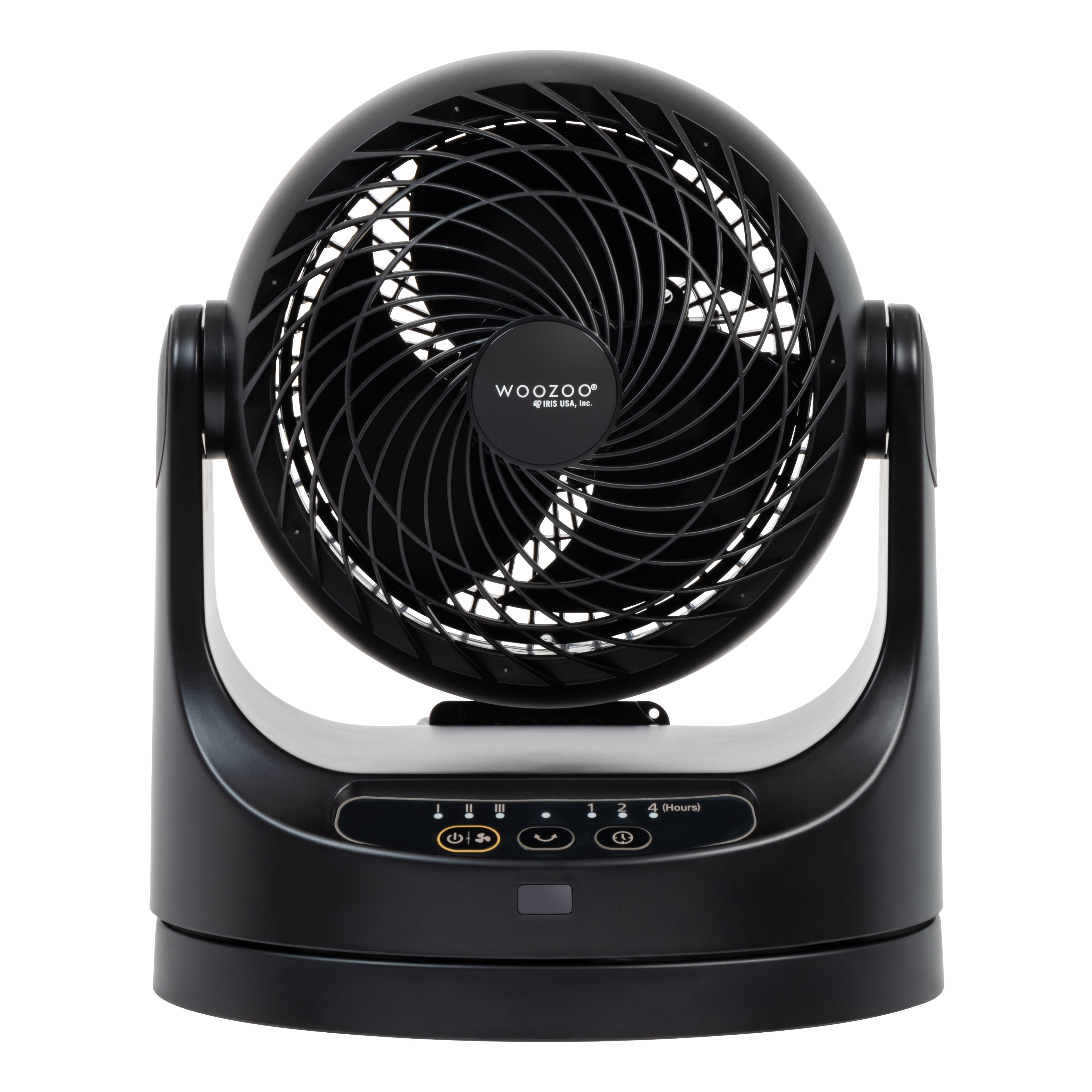 IRIS USA WOOZOO Medium Oscillating Air Circulator Fan with Remote Control, Black