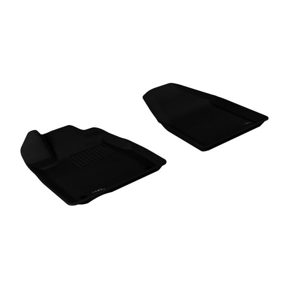 3D MAXpider Custom Fit Kagu Floor Mat (Black) Compatible With Acura MDX 2007-2013 - R1