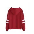 thumbnail image 2 of Sweat-shirt à Capuche à Imprimé Planète pour Femmes à Rayures, 2 of 5