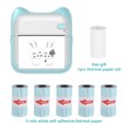 thumbnail image 1 of Label printer,Thermal 203dpi Bt Receipt Paper Printer Pocket Printer Portable Diy Handcraft List Journal Receipt Paper Handcraft List Notes Picture Lable Diy Bt Picture Lable Sticker With 5 Rolls, 1 of 7