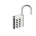 thumbnail image 4 of Unique Bargains 8-Digit Combination Padlock Push Button Locks for Locker Furniture Silver Tone 2Pcs, 4 of 5