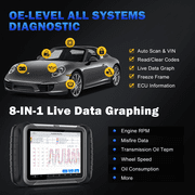 XTOOL D8BT Automotive Diagnostic Scanner, OBD2 Scanner Bluetooth Full System Bi Directional Scan Tool, 38+ Services