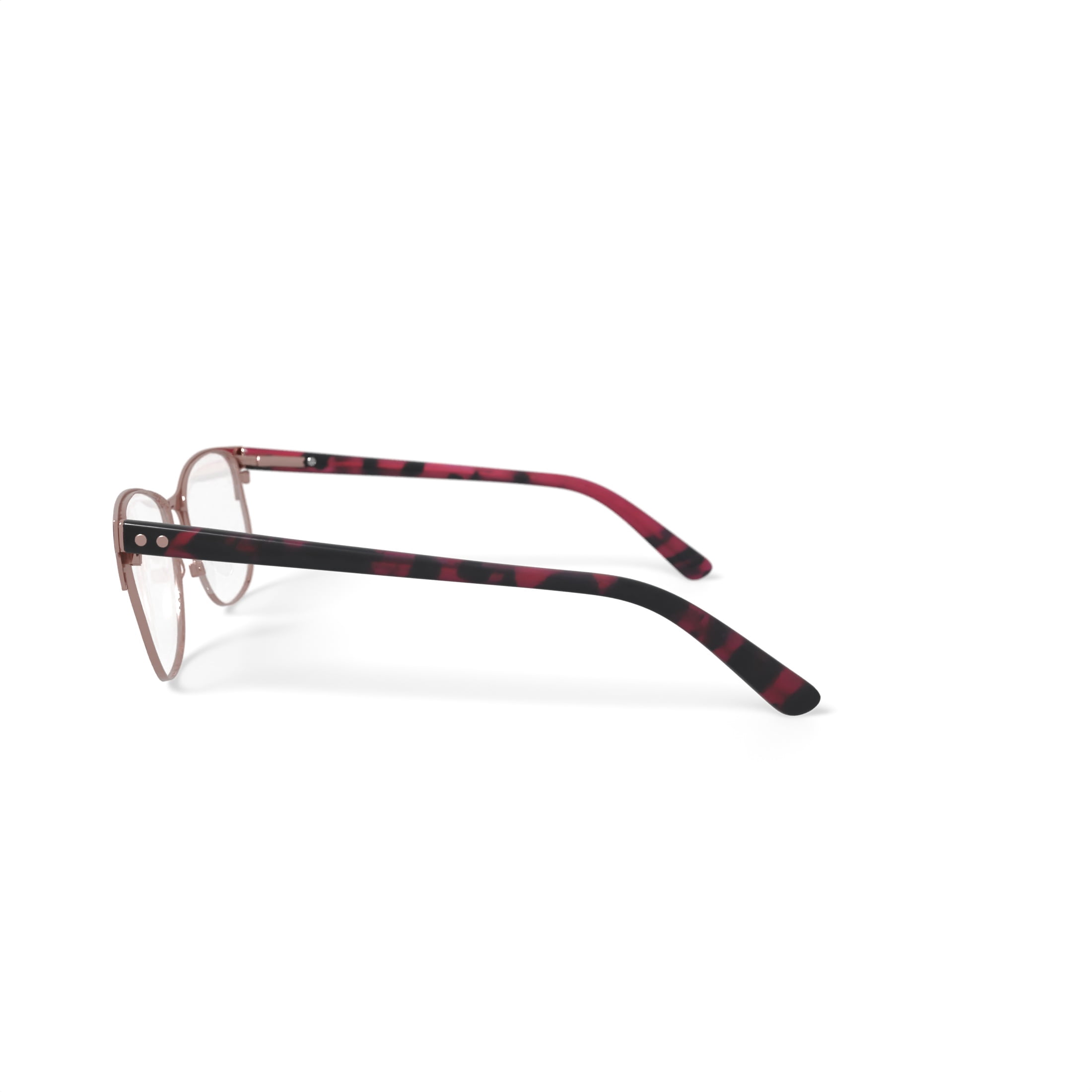Walmart Women's MK10412 Browline Prescription Eyeglasses with Case, Pink