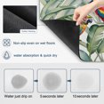 thumbnail image 6 of Colorful Parrots Dish Drying Mats for Kitchen Counter, A Pair of Colorful Parrots Rest on Large Tropical Leaf Absorbent Coffee Bar Mat with Non-slip Rubber Backed Quick Drying Dish Rack Pad 16"x18", 6 of 9