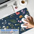 thumbnail image 4 of Long Mouse Pads for Desk,Pioneer Flower Floral Print Pattern Desk Mats on Top Of Desks, Desk Mouse Pad Extra Large with 3mm Non-Slip Base and Stitched Edge for Gaming,Office,Work,Home 35.4"x15.7", 4 of 6