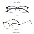 thumbnail image 3 of Blue Light Blocking Glasses Anti 4-400nm Rays Computer Gaming Glasses Computer Gaming Eyeglasses Lightweight Eyewear Retro Frame, 3 of 8