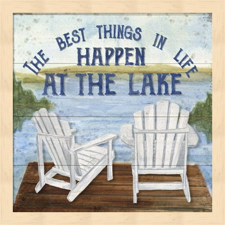Lake Living I (best things) by Tara Reed, Framed Wall Art, 13.25W x (Best Art Of Living Bhajans)