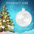thumbnail image 2 of NOGIS 12 Pcs Iridescent Christmas Ornaments Balls Plastic Iridescent Ornaments Decorative Hanging Ornaments for Xmas Tree Wedding Party Decorations (Clear, 1.2 Inch), 2 of 7