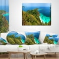 thumbnail image 3 of Designart Similan Islands Paradise Bay - Modern Seascape Throw Pillow - 16x16, 3 of 4