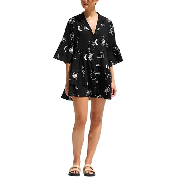 CAMILA BLANCO womens  Mini Dress, 12