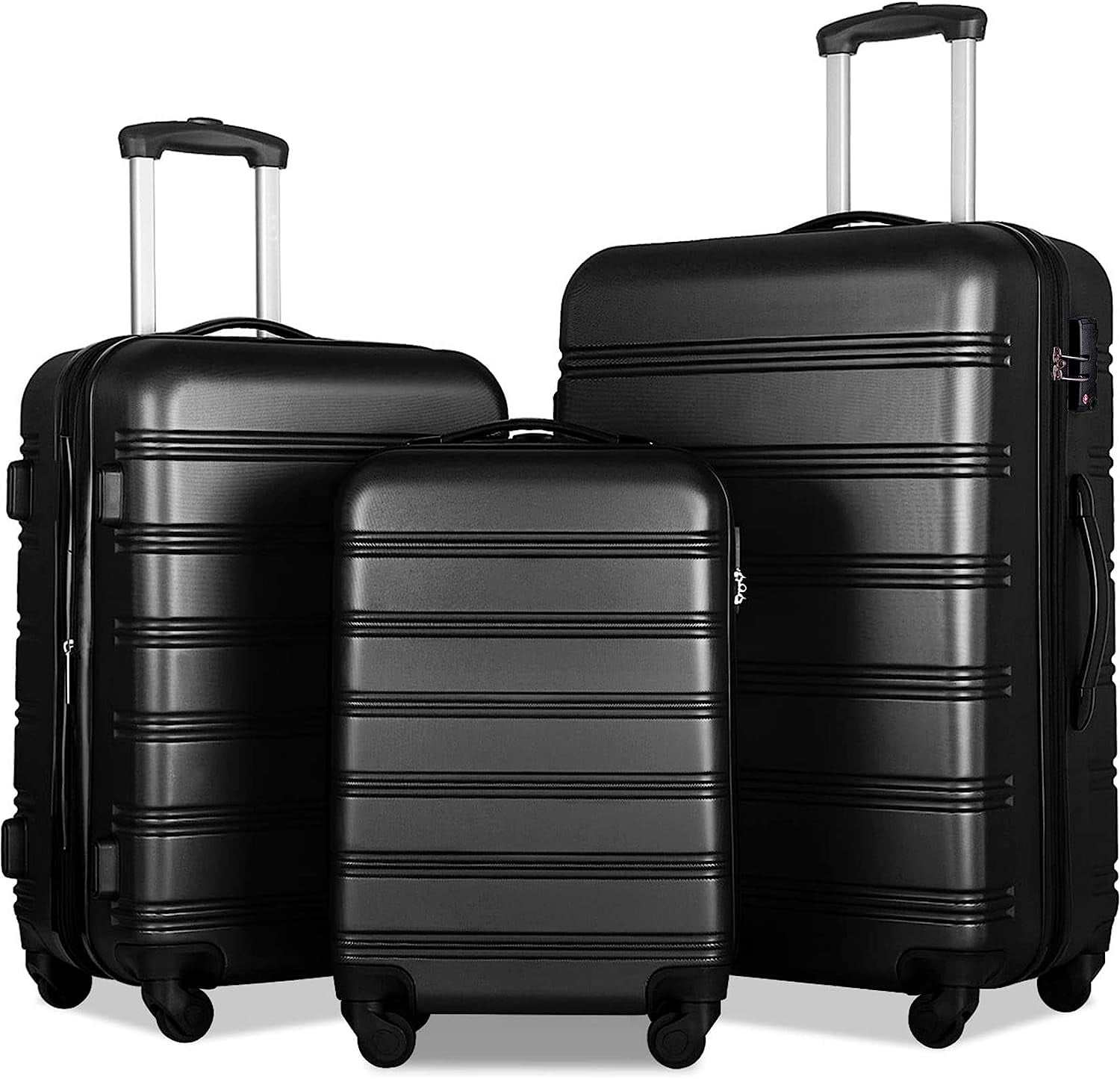 Luggage Sets 3 Piece Suitcase Set 20/24/28,Carry On Luggage Airline ...