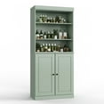 thumbnail image 3 of 100% Solid Wood 32" Bathroom Cabinet with Solid Doors and Adjustable Shelves, 3 of 4