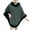 Green, variant on Women Vintage Poncho Cape Faux Fur Trim Collar Cardigan Sweater Batwing Long Sleeve Shawl Wrap Coat Oversized Cloak for Party