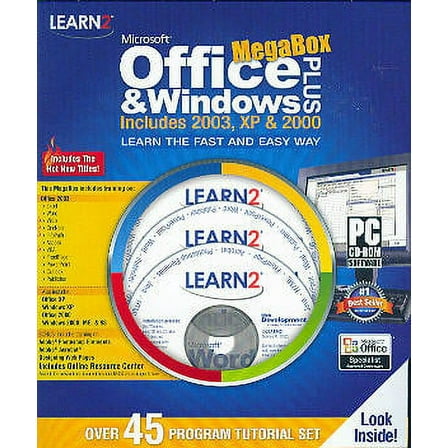 Learn Office and Windows Plus - 45 Program Training Tutorial Set - Learn the Fast & Easy Way