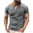 thumbnail image 2 of Short Sleeve Workout Tops for Men Mens Tshirts Graphic Beach Summer Shirts for Teens Baggy Hawaiian Shirt for Men Black reorders, 2 of 8